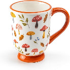 Mushrooms 12oz Ceramic Footed Mug