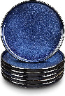 Ceramic Dinner Plates Set - Blue