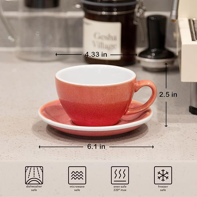 Coffee Cup Ceramic with Saucer